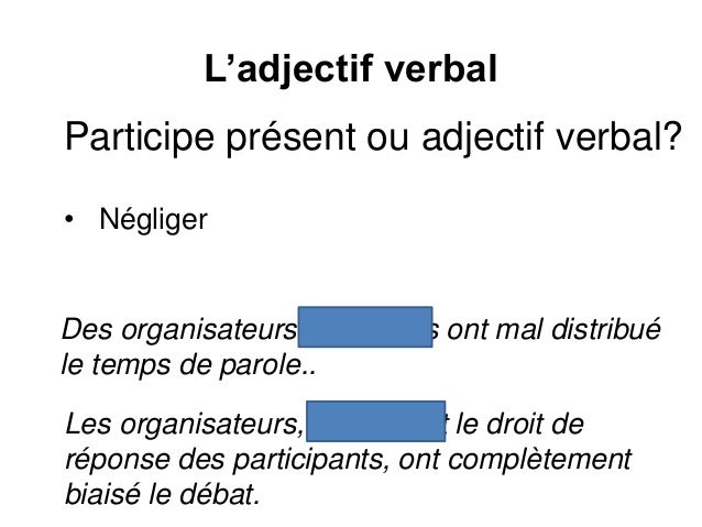 L adjectif Verbal l-adjectif-verbal