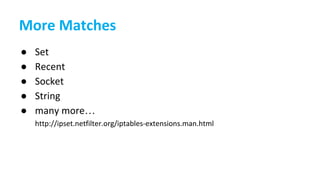 netfilter and iptables | PDF