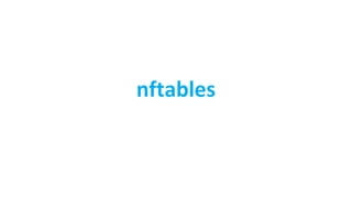 netfilter and iptables | PDF