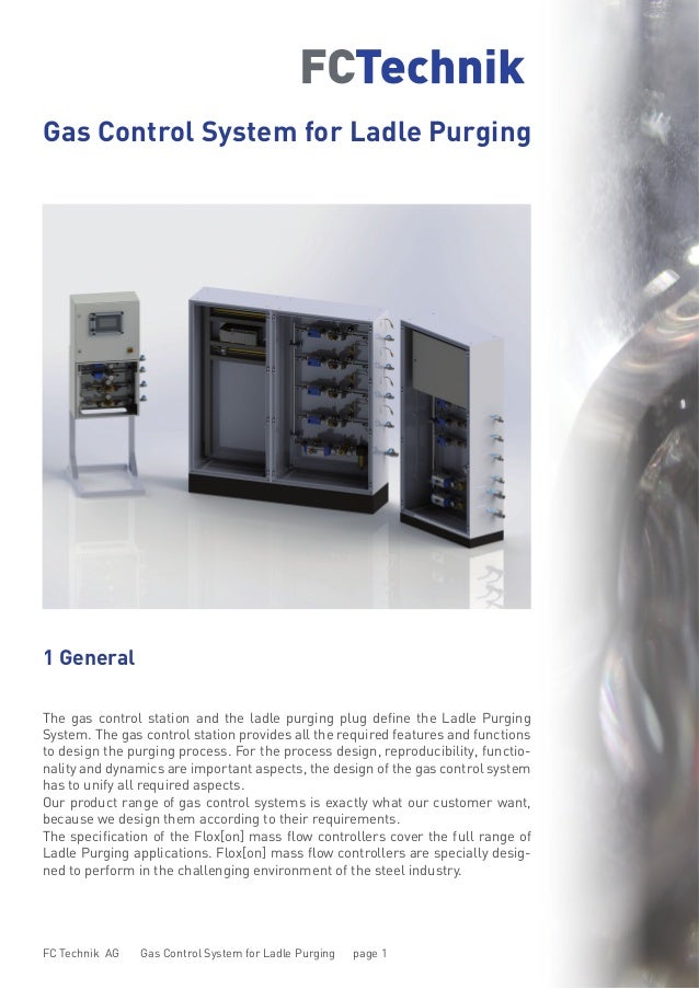 SGTEX Inc. Steel Ladle purging system by FC Technik AG