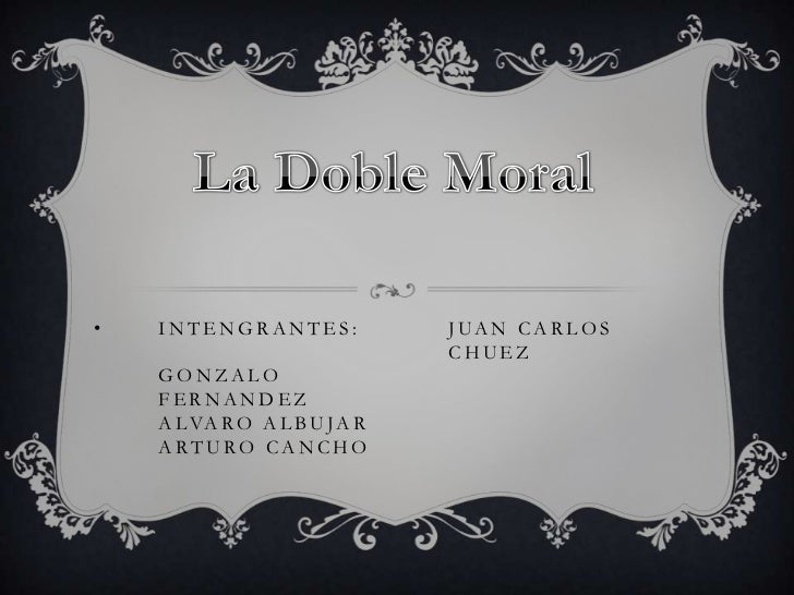 La doble moral