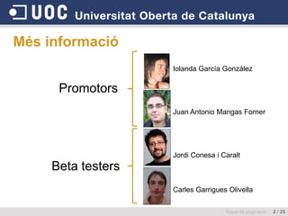 AdjuntsMillor seguiment de l’activitat docentCercaMés col·laboratiu