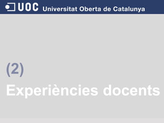  (2)Experiènciesdocents