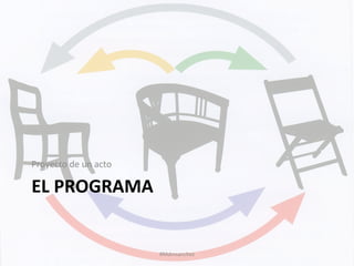 EL	
  PROGRAMA	
  
Proyecto	
  de	
  un	
  acto	
  
#Mdmsanchez	
  
 