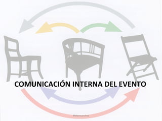 COMUNICACIÓN	
  INTERNA	
  DEL	
  EVENTO	
  
	
  
#Mdmsanchez	
  
 