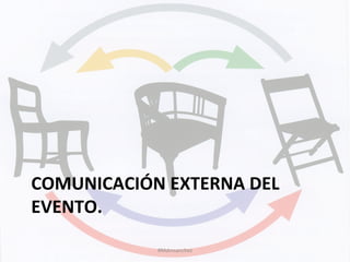 COMUNICACIÓN	
  EXTERNA	
  DEL	
  
EVENTO.	
  
#Mdmsanchez	
  
 