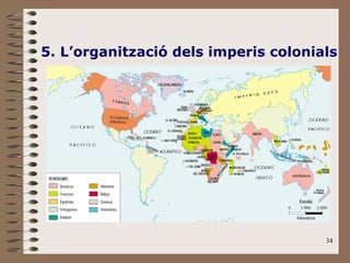 34
5. L’organització dels imperis colonials
 