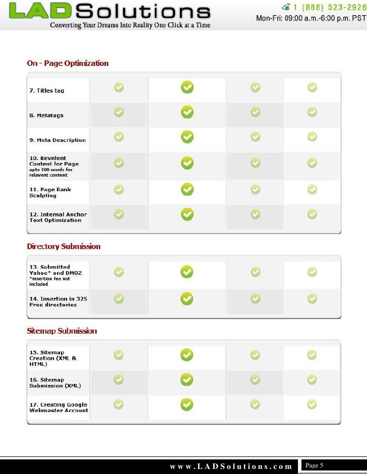 lad solutions seo proposal