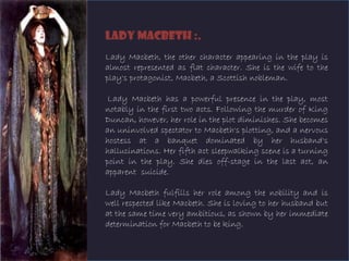 Lady Macbeth Character Sketch  Character Sketch Of Lady Macbeth