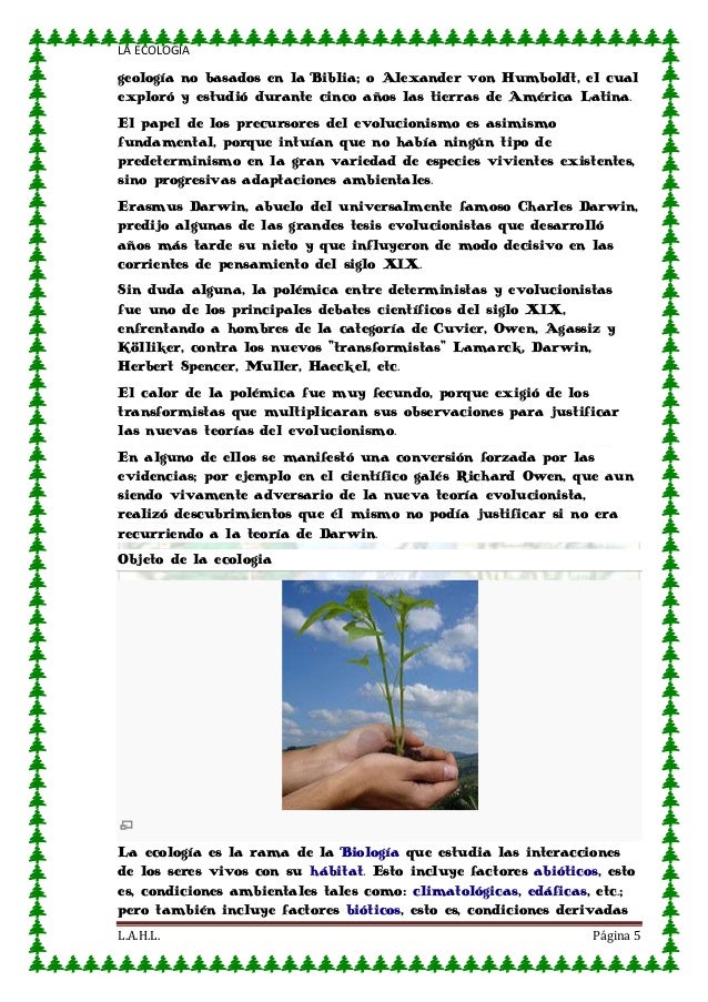 La ecologia