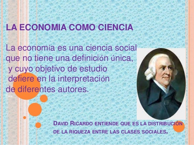 La economía como ciencia