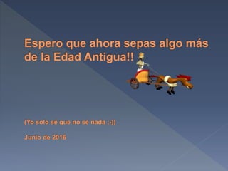La edad antigua