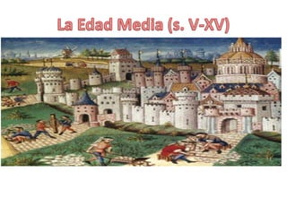 1. La Edad Media (siglos V-XV)
¿Como era la sociedad medieval?
La sociedad de la Edad Media se rige por el
feudalismo, un ...