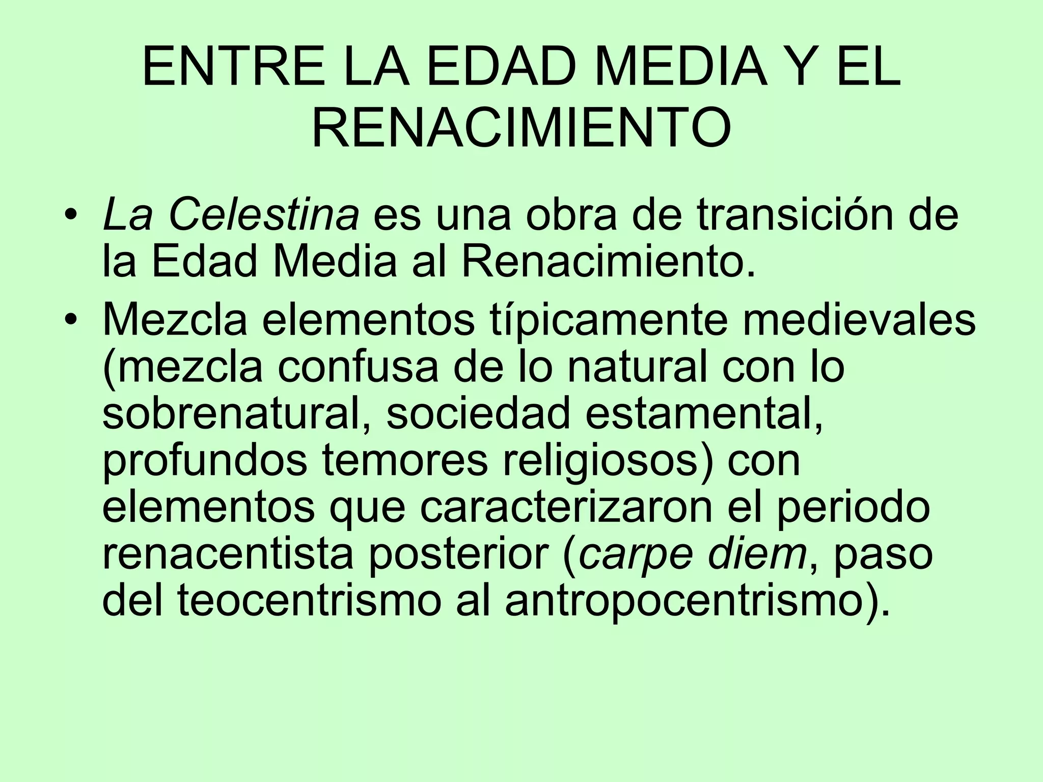 La edad media y el renacimiento español | PPT
