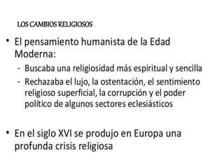 LOS CAMBIOSRELIGIOSOS
 