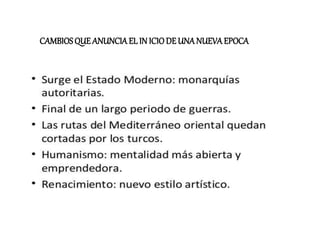 CAMBIOSQUE ANUNCIA EL IN ICIO DEUNANUEVAEPOCA
 