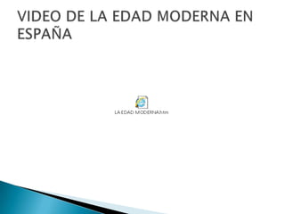 La edad moderna en españa