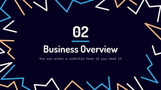 Business Overview
02
You can enter a subtitle here if you need it
 