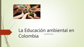 La Educación ambiental en
Colombia
Fundamentos
 