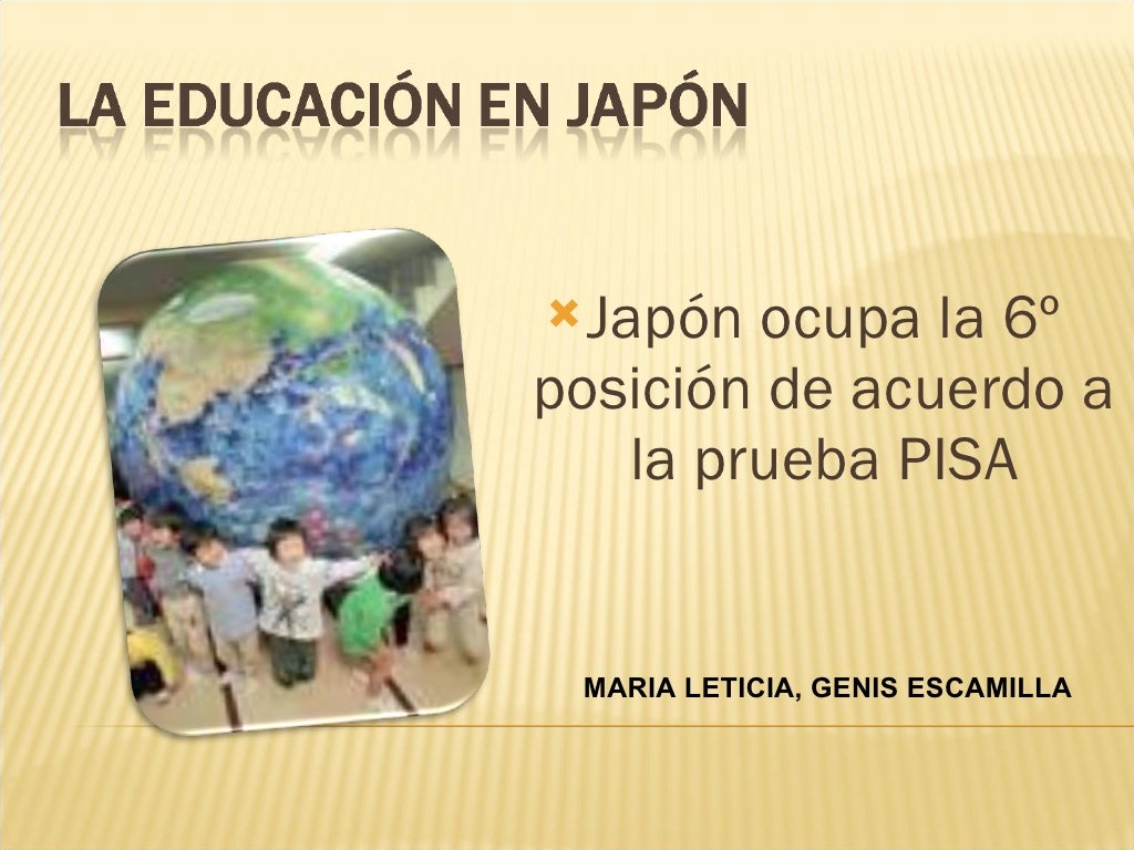 La EducacióN En JapóN La EducacióN En JapóN