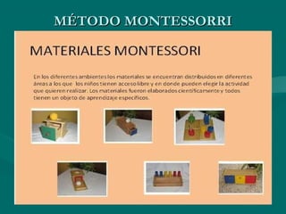 MÉTODO MONTESSORRI
 