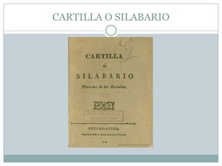 CARTILLA O SILABARIO