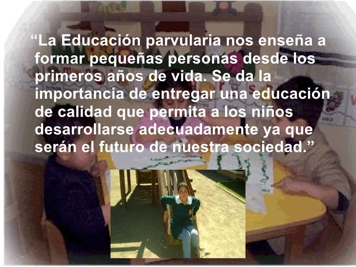 La EducacióN Parvularia En Chile
