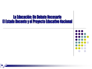 La educación un debate necesario - Aristobulo Isturiz
