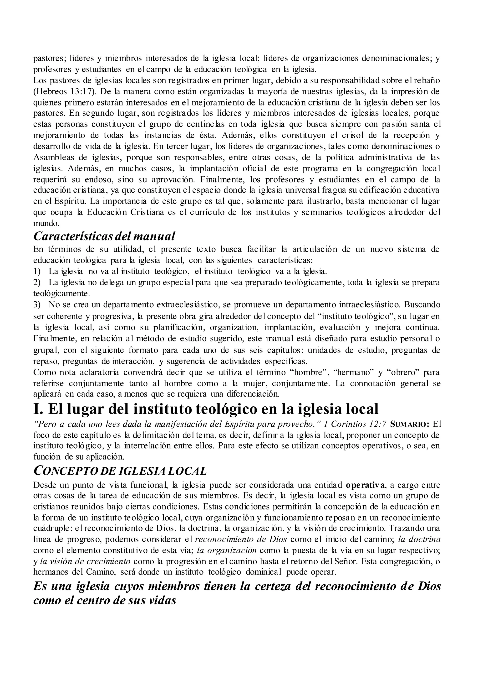 La educacion cristiana en la iglesia local | PDF
