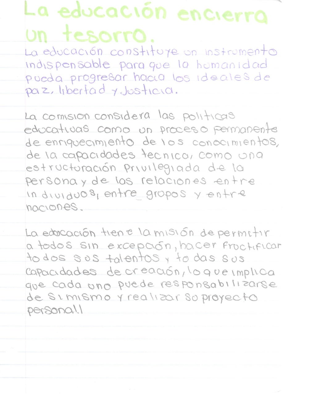 La educacion encierra un tesoro