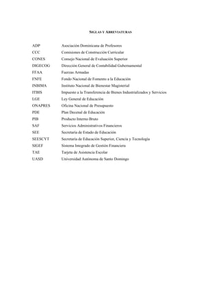 Inbima La educacion en_la_rd_logros_y_desafios_pendientes | PDF