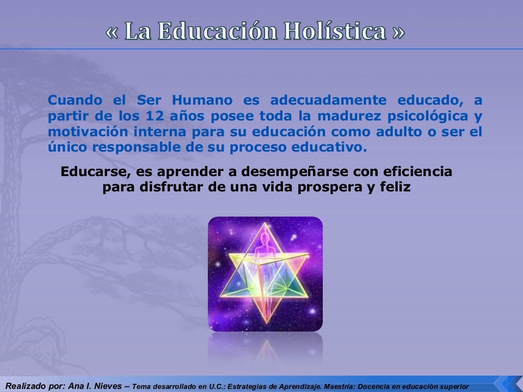 La educacion holistica