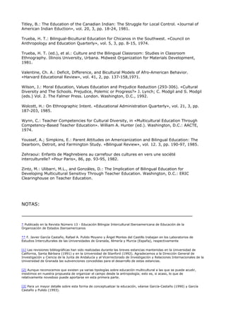 La educacion multicultural y el concepto de cultura | PDF