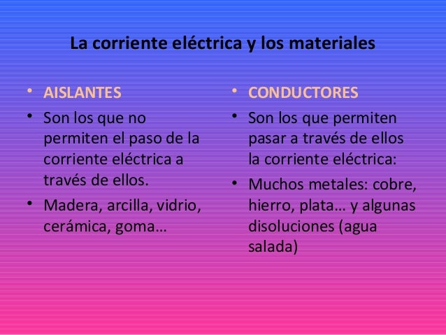La electricidad