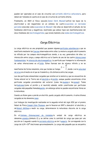 La electricidad andrea