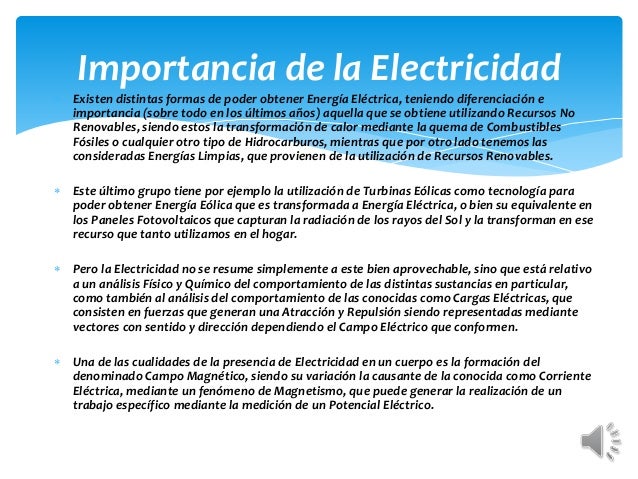 La Importancia De La Electricidad En La Vida Cotidiana