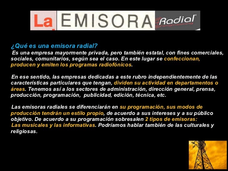 La emisora radial
