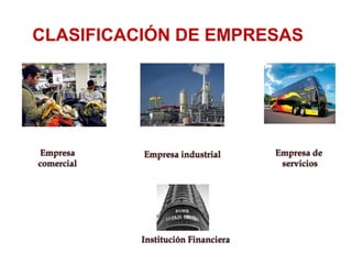 CLASIFICACIÓN DE EMPRESAS
 