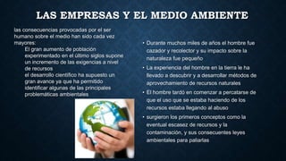 La empresa y el medio ambiente | PPTX