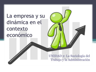 La empresa y su
dinámica en el
contexto
económico

UNIDAD 2: La Sociología del
Trabajo y la Administración

 