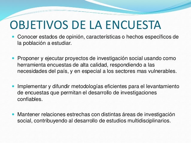 La encuesta