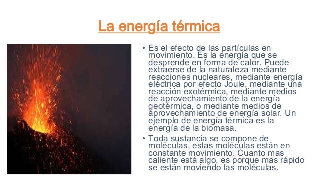 La energía