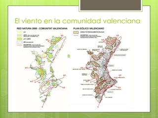 El viento en la comunidad valenciana
 