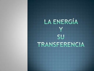 LA ENERGÍA Y SU Transferencia 