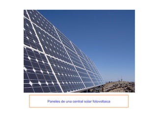 Paneles de una central solar fotovoltaica 