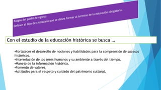 La enseñanza de la historia en México | PPTX