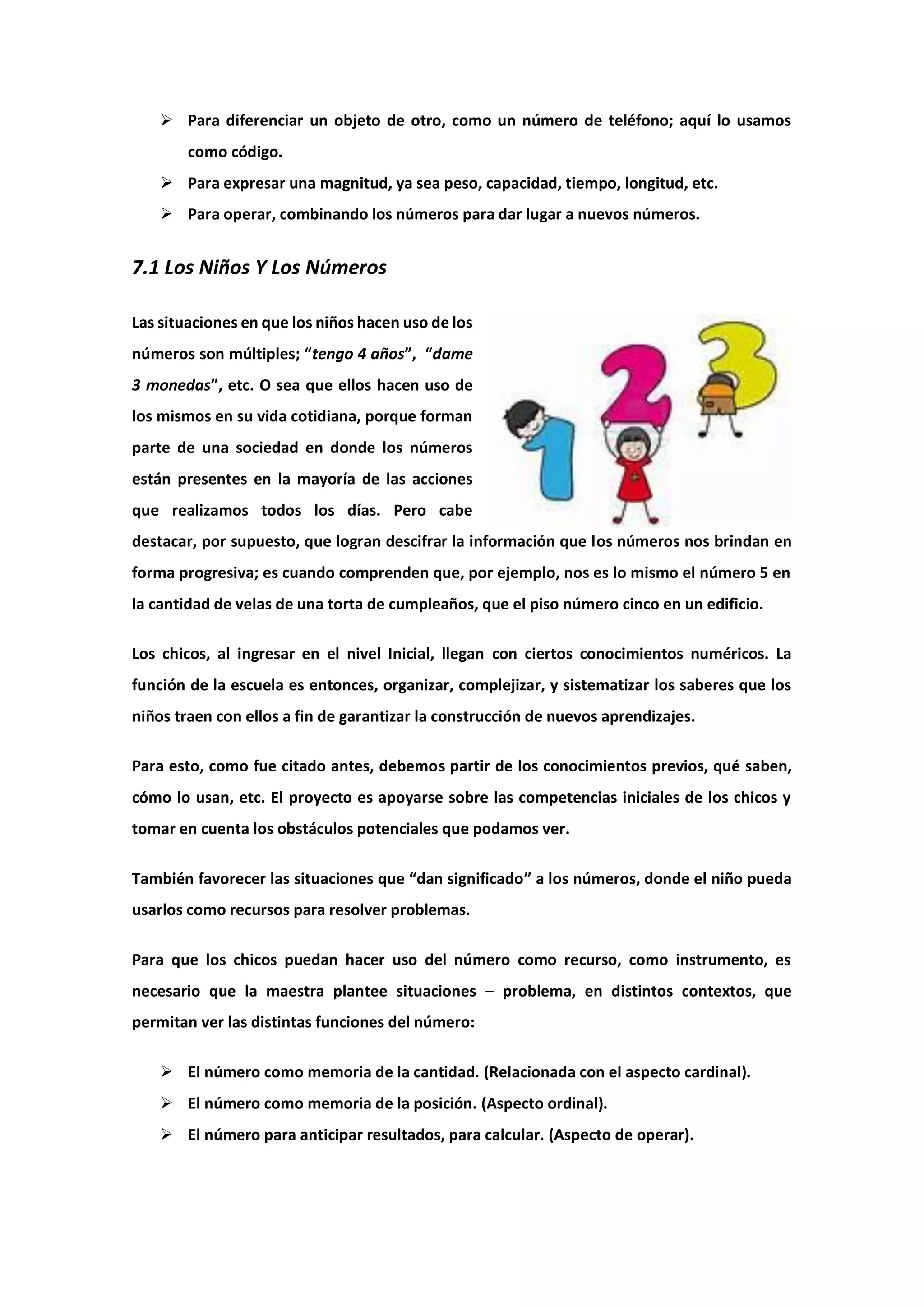 La enseñanza de la matemática en el nivel inicial | PDF