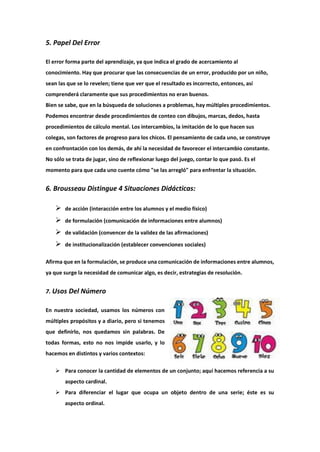 La enseñanza de la matemática en el nivel inicial | PDF