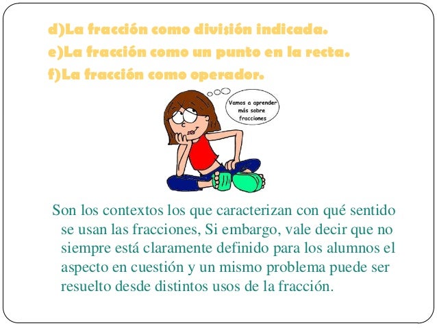 La enseñanza de las fracciones