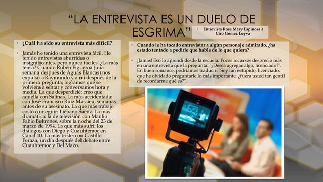 ¿Cómo hacer una entrevista periodística? | PPT